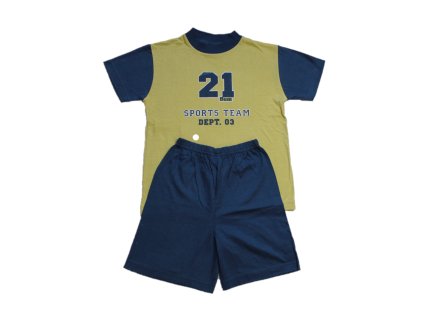 Dětské pyžamo sport 21 žluto modré