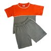 BAZAR-Dětské pyžamo - Easy  oranžovo-šedé (Velikost EU 110)