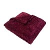 32167 jaro mikroplysova deka 200 x 230 cm blanket bordo