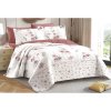 40853 bavlneny prehoz pres postel na dvojluzko s 2 povlaky na polstare kvetinove kouzlo