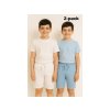 BAZAR - 2-pack BERMUDY - bílá a azurová-Sale (VELIKOST (0 měsíců - 15 let) EU 116)