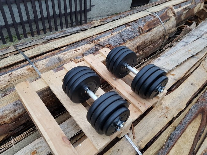 Nakládací činky 2x17,5kg GU30mm