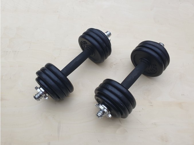 Nakládací činky 2x9kg QX