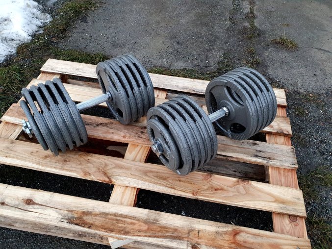 Nakládací činky 2x58kg HAMMER