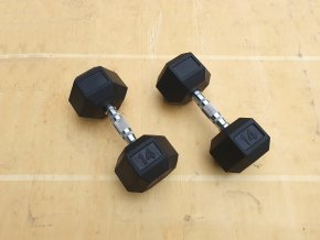 jednoruční činky 2x14kg HEXA