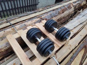 Nakládací činky 2x17,5kg GU30mm