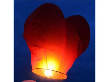 Lampion přání - Srdíčka