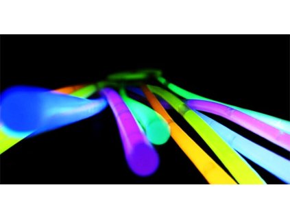 Svítící náramky Lightstick 100 ks barevné