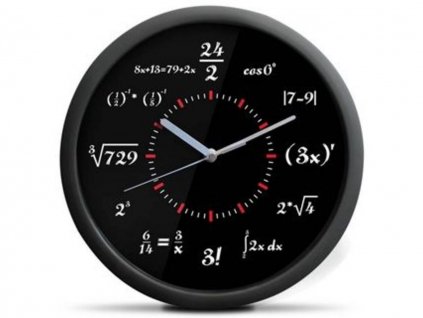 matematicke hodiny cerne 1