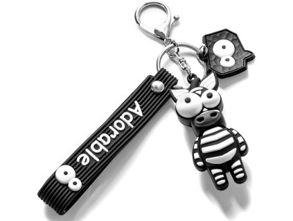privesek na klice 3d zebra 2