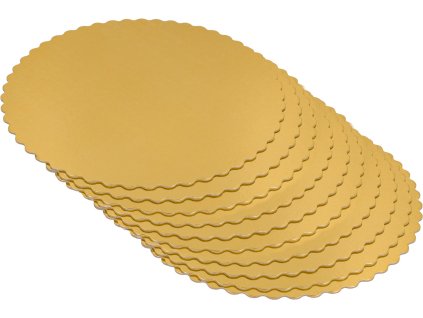 kulata podlozka pod dort zlata 30 cm 10 ks 1