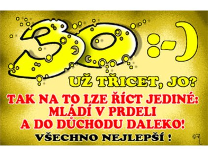 Průkaz 30 Už třicet jo