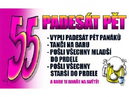 Průkaz 55 Padesát pět