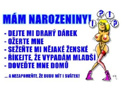 Průkaz - Mám narozeniny