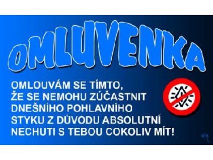 Průkaz - Omluvenka