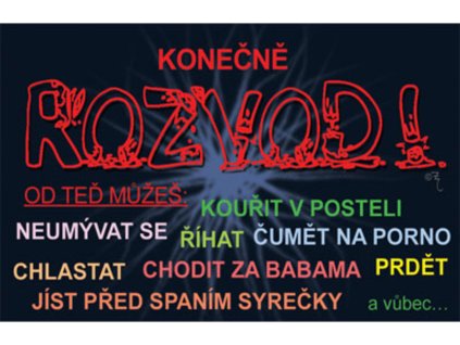 Průkaz - Konečně rozvod