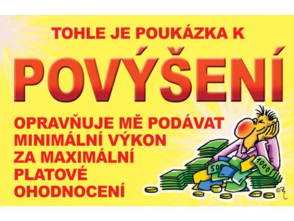 Průkaz - Tohle je poukázka k povýšení