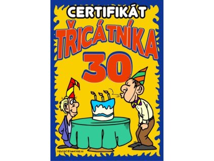 Certifikát třicátníka