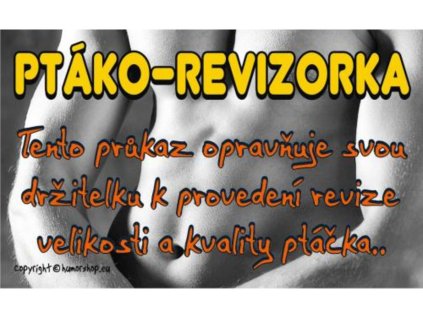 Průkaz - Ptákorevizorka