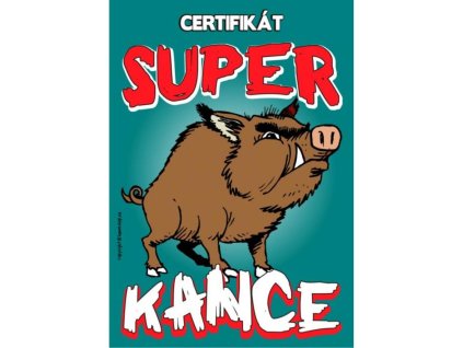 Certifikát super kance