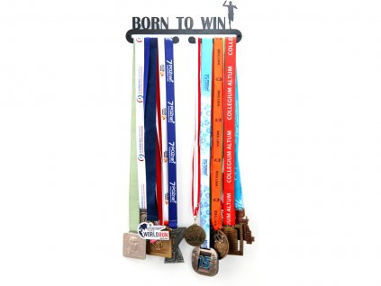 Věšák na medaile Born to win
