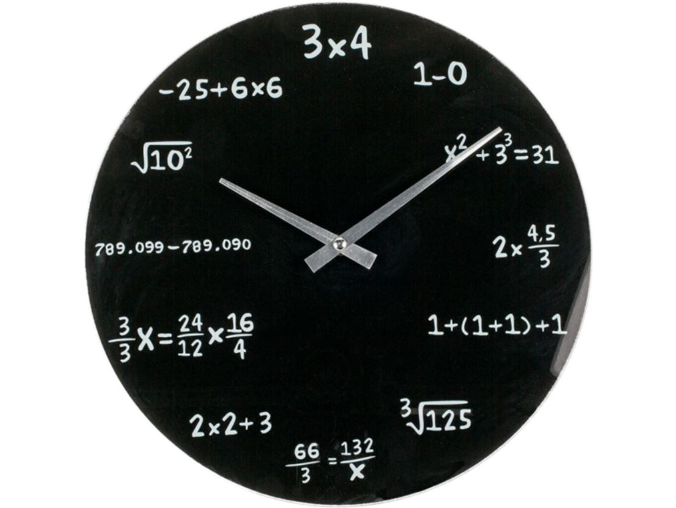Dudlu Matematické hodiny skleněné