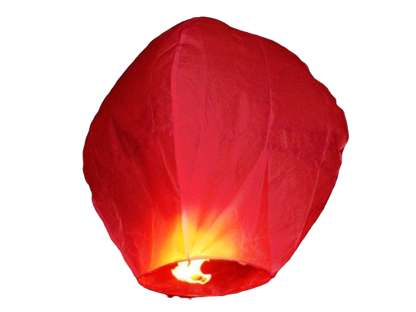 Lampion přání - Červený