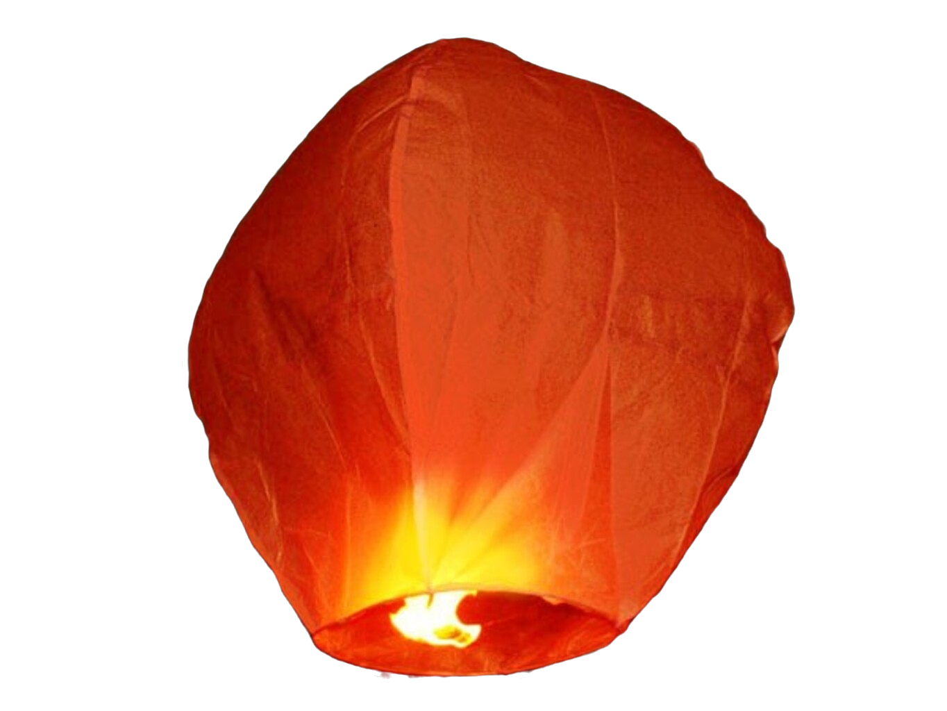 Lampion přání - Oranžový