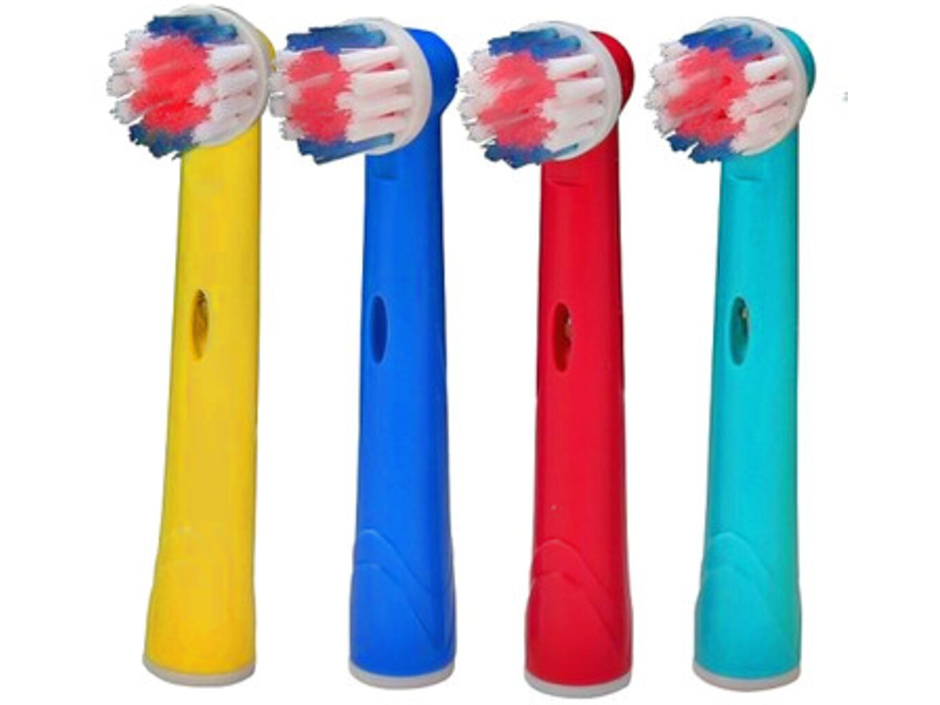 Náhradní zubní kartáčky na ORAL-B Flexisoft univerzální - 4 ks - barevné