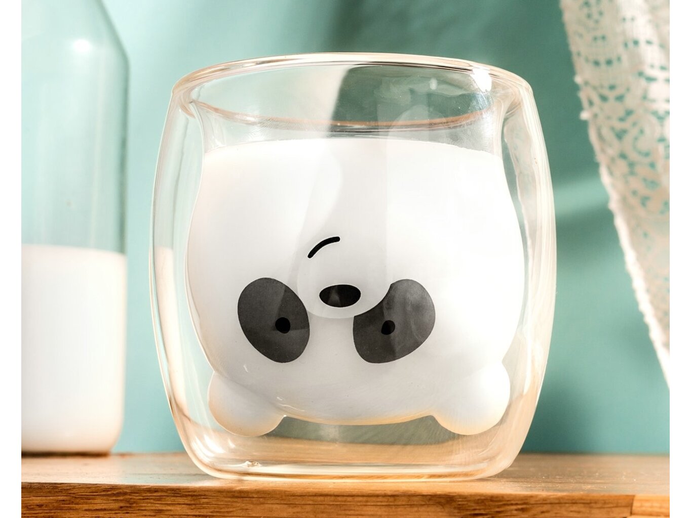 Sklenice s dvojitým sklem zvířátko Zvířátka: Panda