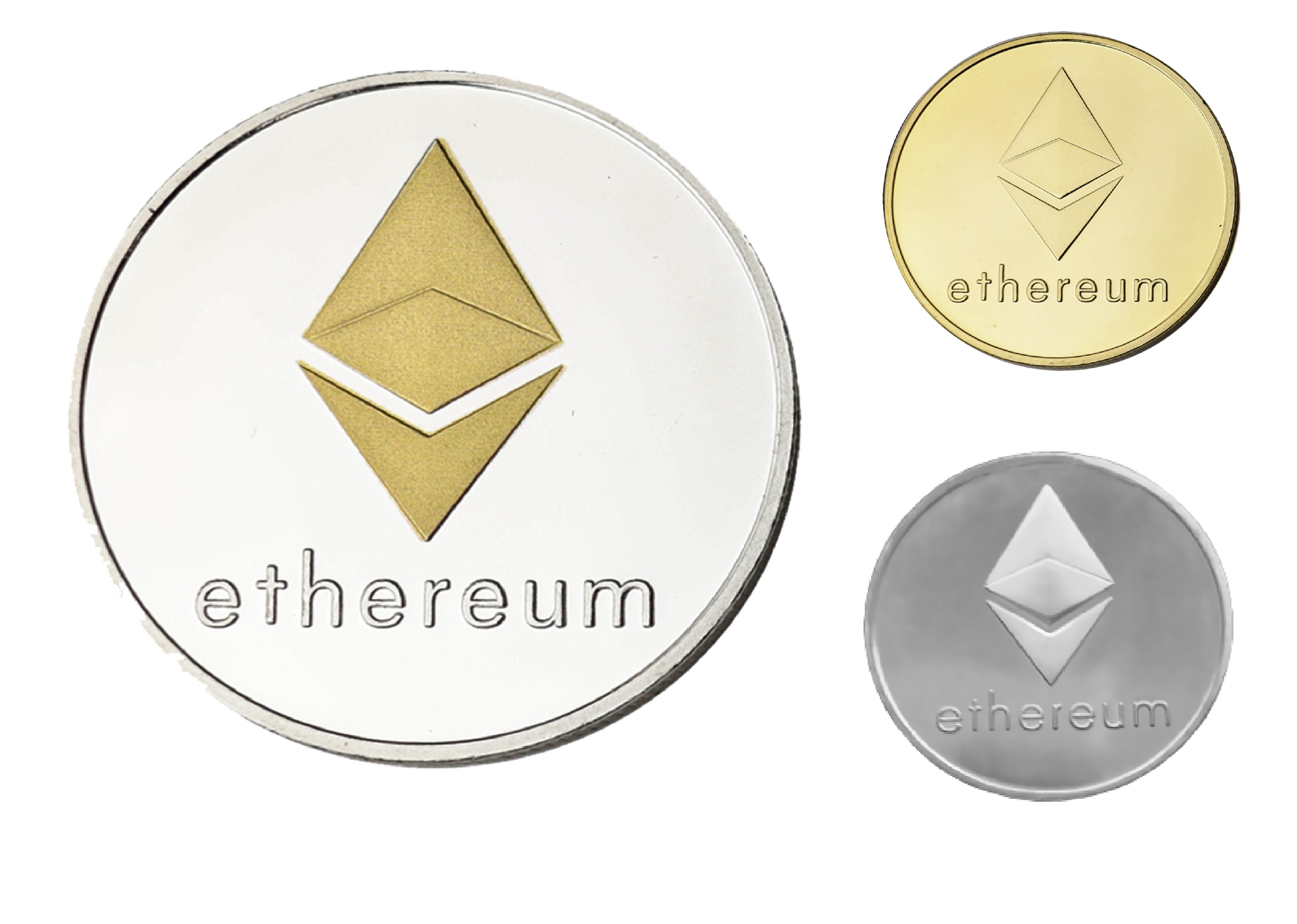 Ethereum mince Barva: Stříbrno zlatá