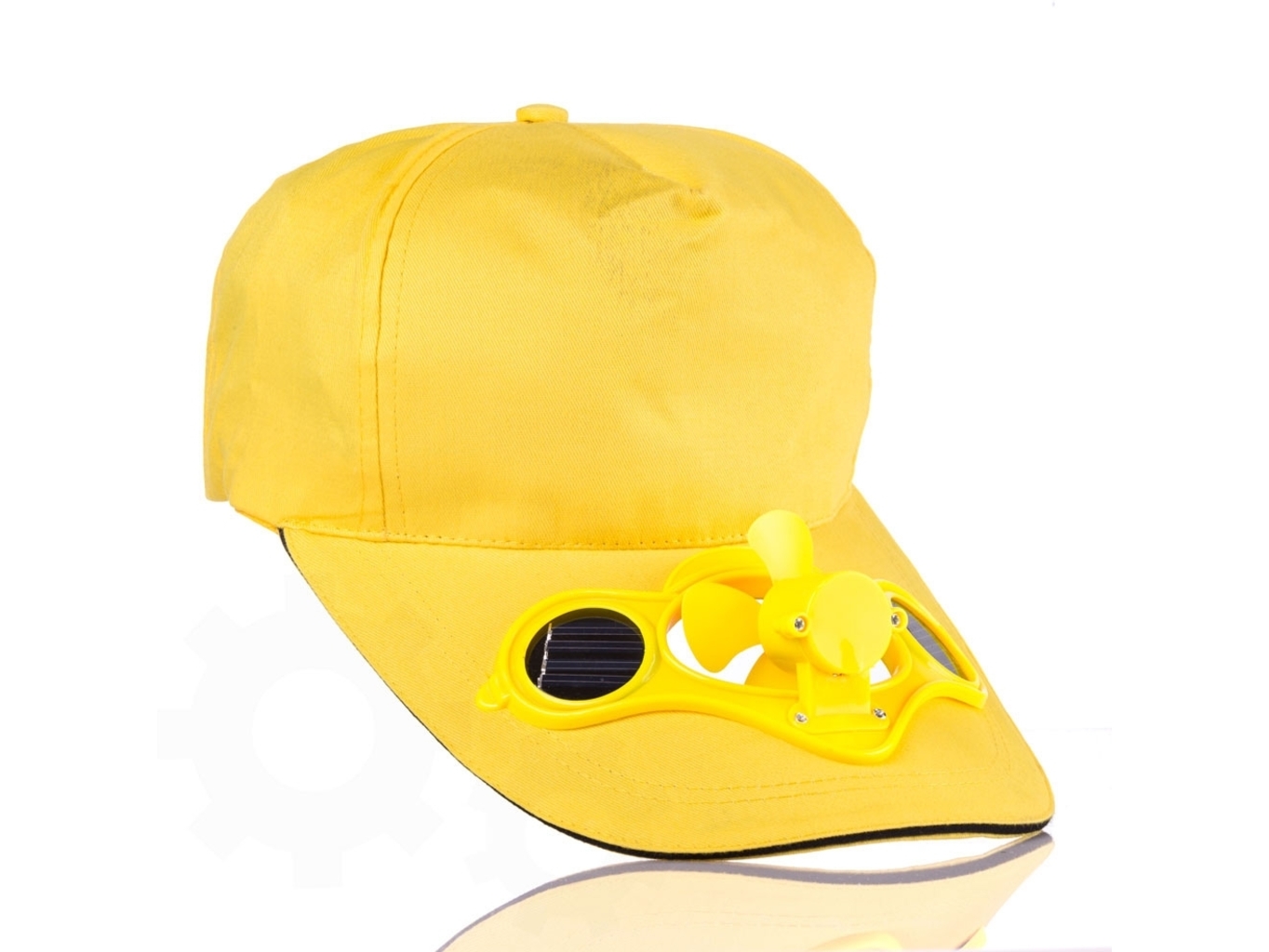 Solární čepice s větráčkem Barva: Žlutá