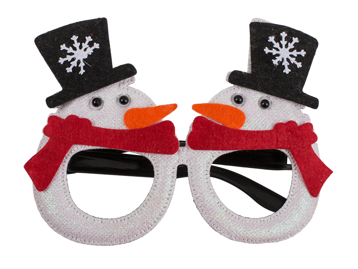 Zábavné vánoční párty brýle Postavička: Sněhulák