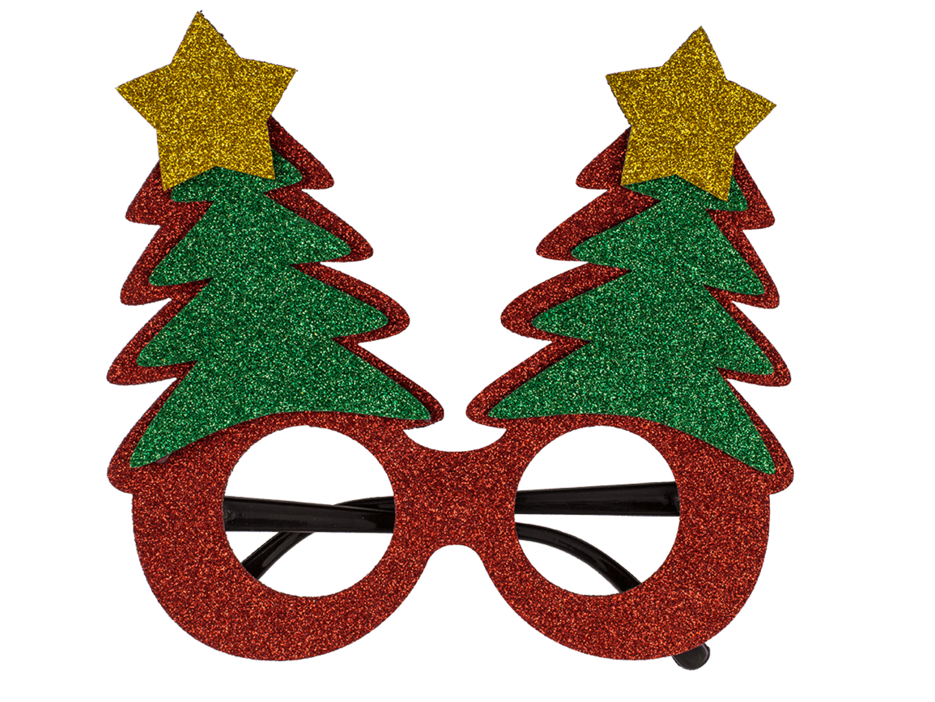Zábavné vánoční párty brýle Postavička: Stromek s hvězdou