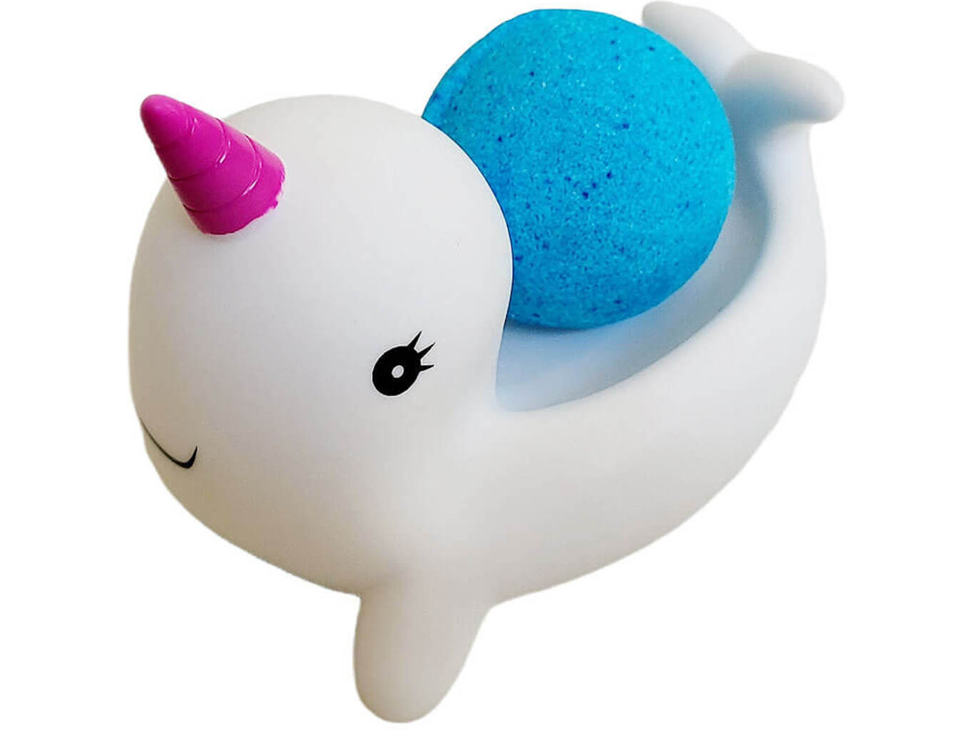 Bohemia Gifts Pěnivá šumivá bomba do vany s hračkou – velryba s rohem