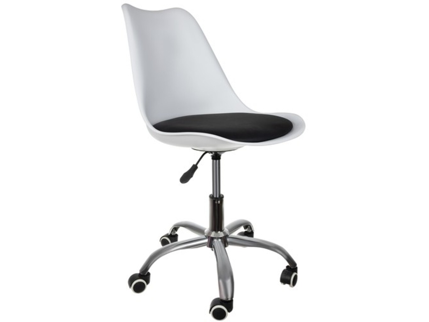 Malatec 16429 Kancelářská židle - bílo-černá