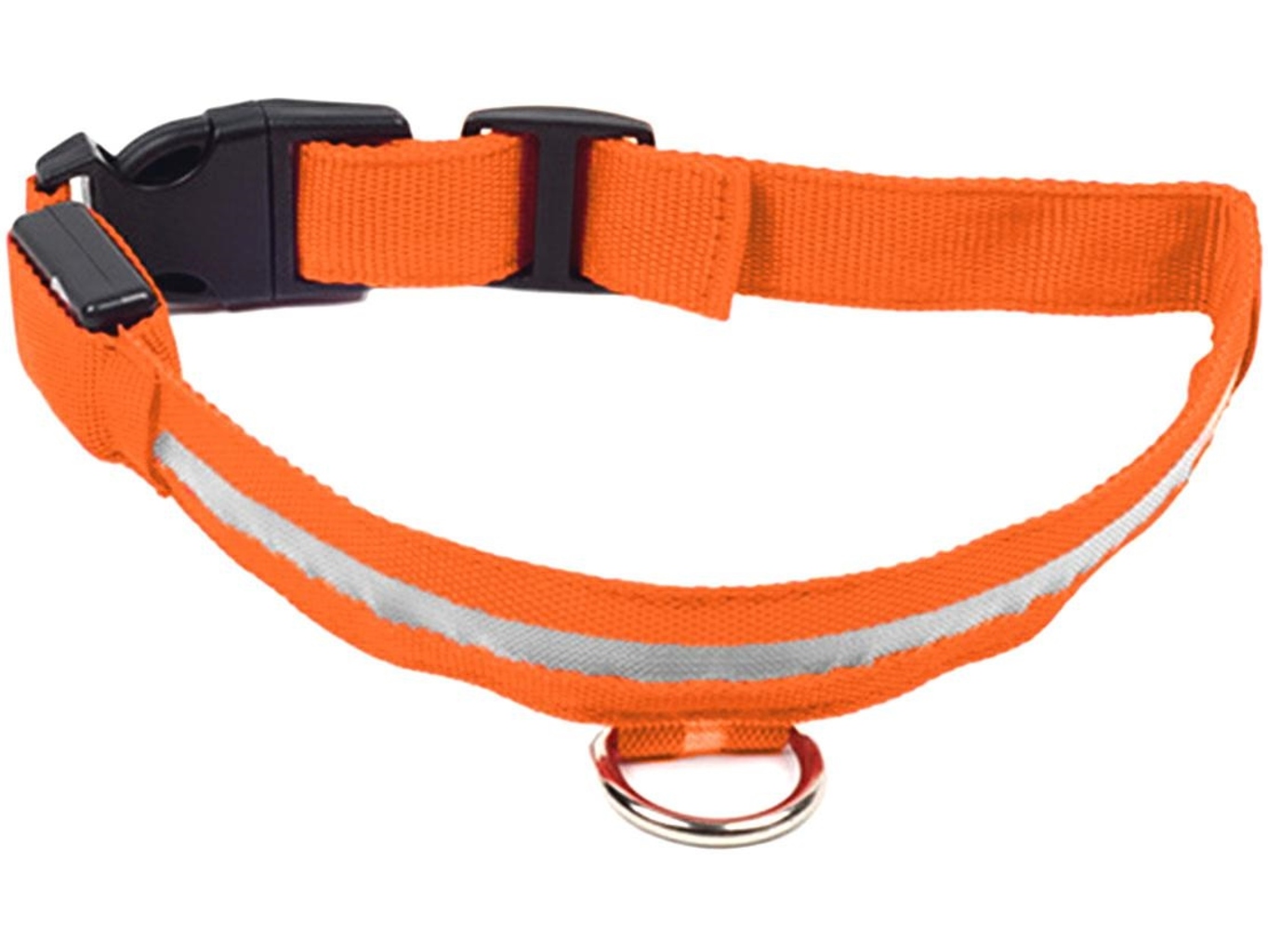 Svítící obojek pro psy oranžový Velikost: M
