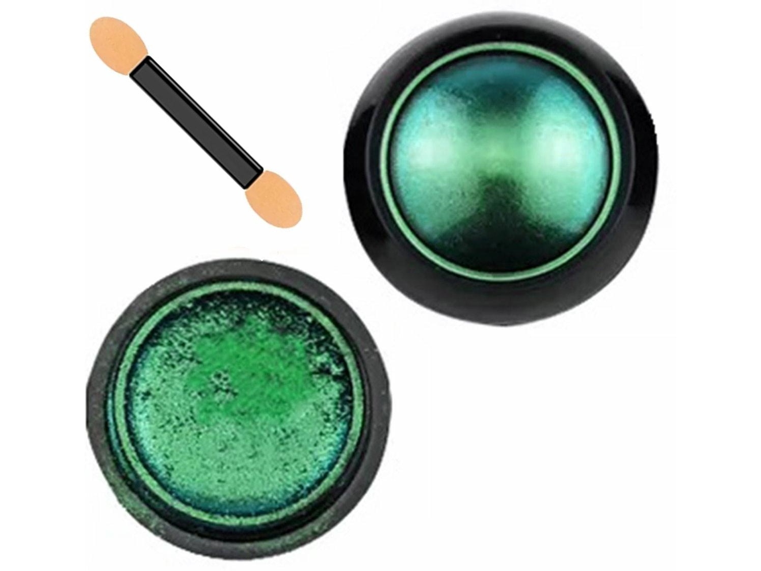 Metalické oční stíny chameleon Barva: Zelená