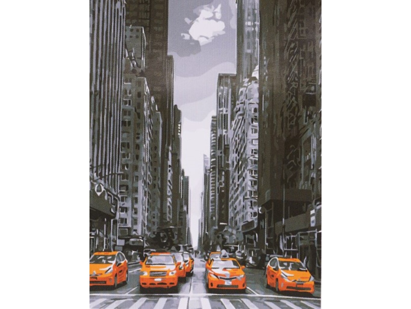 KIK Malování podle čísel - NEW YORK - 50x40 cm
