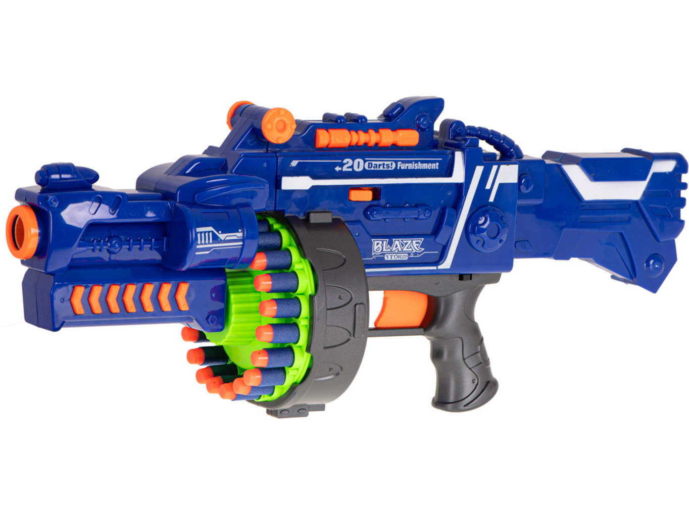 KIK Dětský samopal pistole Blaze Storm NERF-40 nábojů