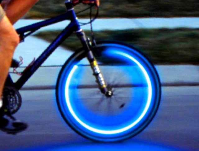 LED svítící ventilek - modrý