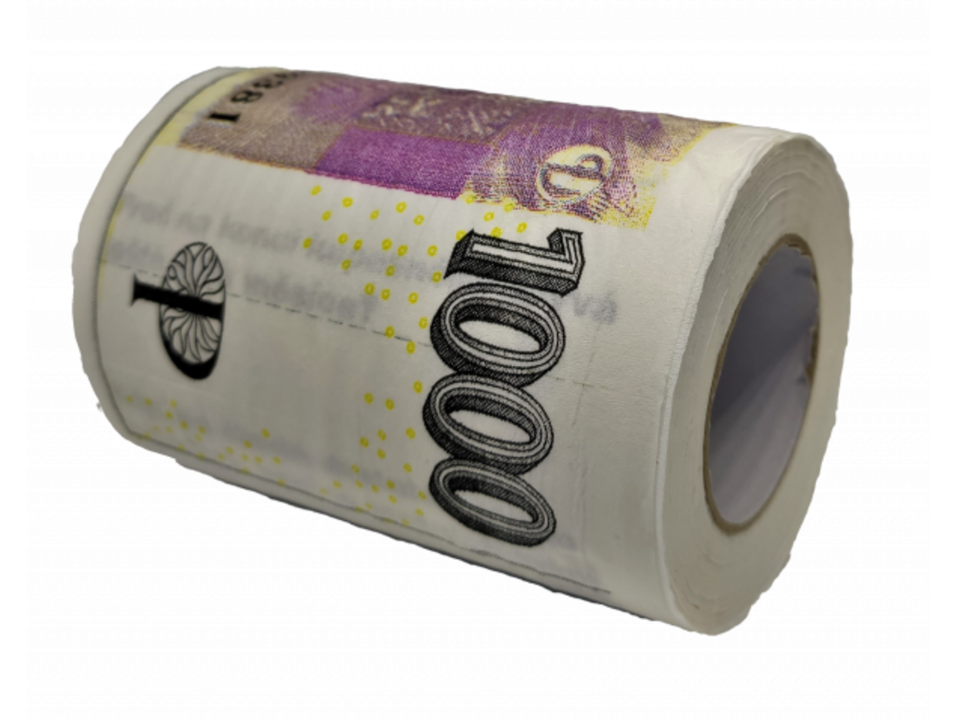 Toaletní papír - tisícovka 1000 Kč