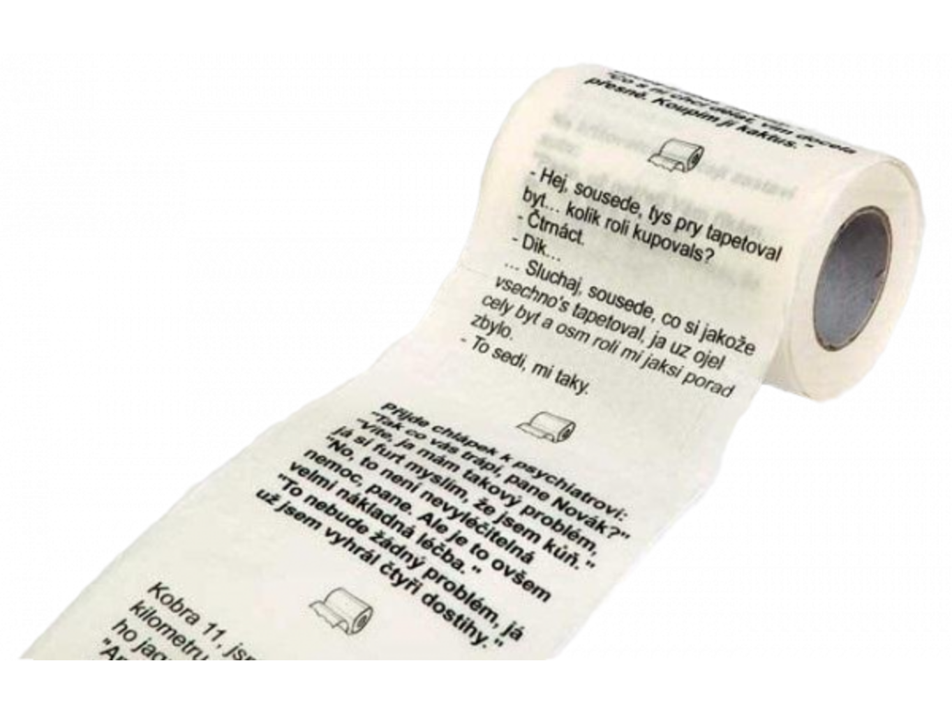 Dárkoviny Toaletní papír s vtipy 1 ks 2-vrstvý