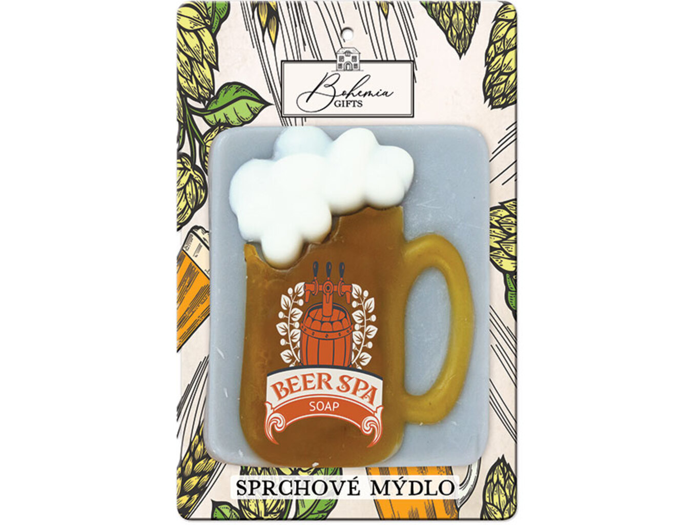 Bohemia Gifts & Cosmetics Beer Spa ručně vyráběné mýdlo s glycerinem 85 g