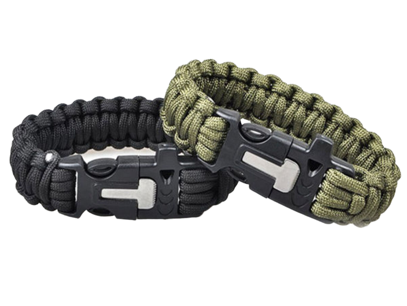 Paracord náramek 3 v 1 - zelený DS85196740