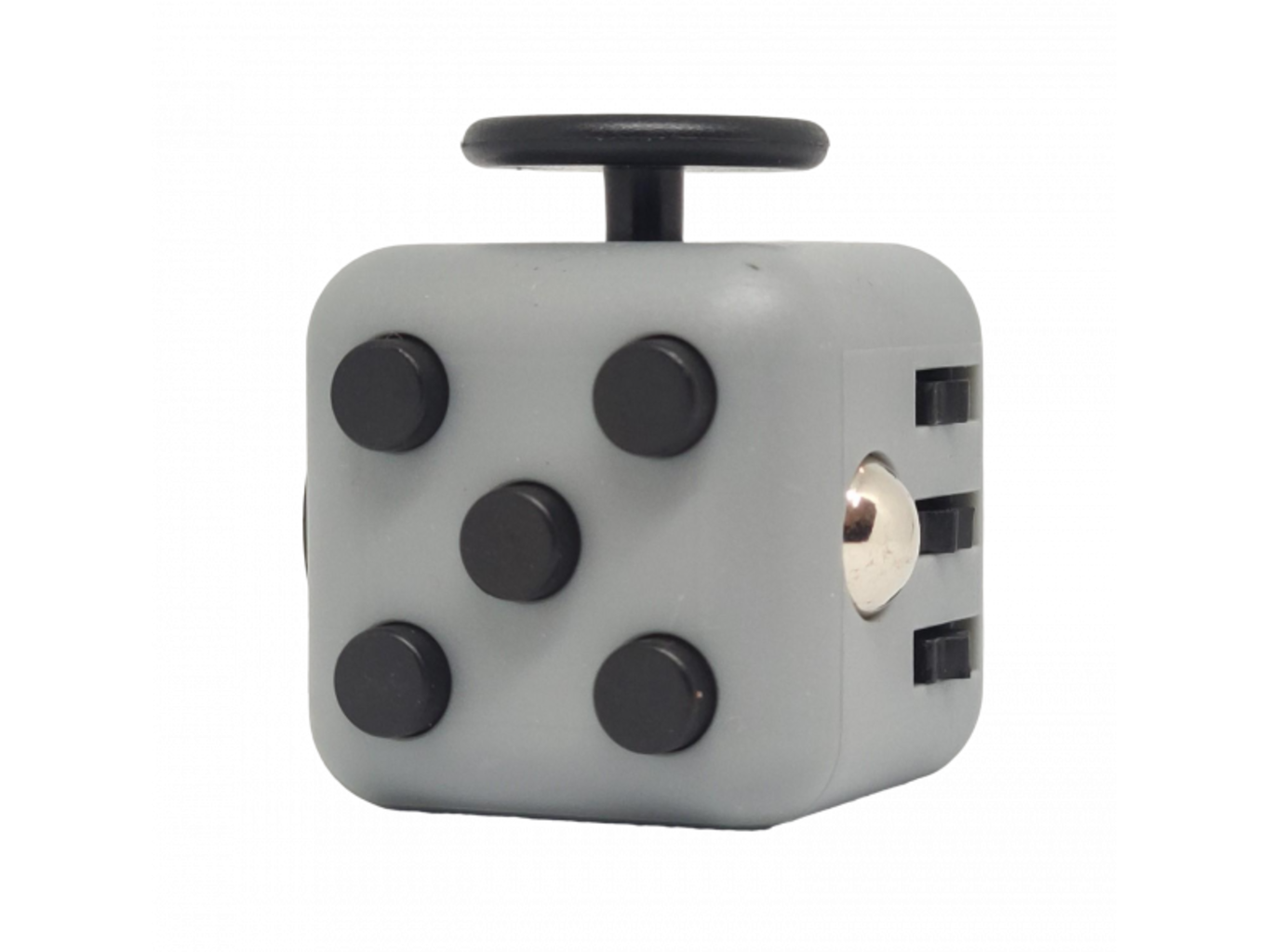 Fidget Cube antistresová kostka Barva: Šedo-černá