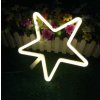 led nocni lampa hvezda tepla bila 1