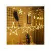 svetelny zaves hvezdy 138 led tepla bila 12