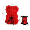 Medvídek z růží červených 25 cm