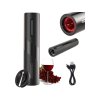 automaticky usb elektricky otvirak na vino led cerny 1